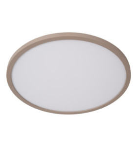 Lucide RINUS - Flush ceiling light Bathroom - Ø 40 cm - LED - CCT - 1x24W 2200K/3000K - IP44 - Opal - Essential-2
