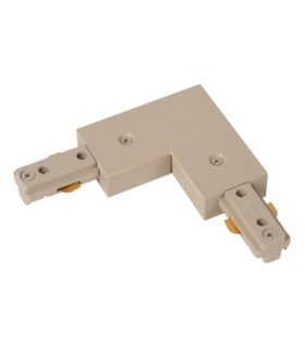 Lucide TRACK L-connector - 1-circuit Track lighting system - Right - Taupe (Extension)-1
