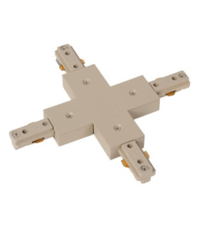 Lucide TRACK X-connector - 1-circuit Track lighting system - Taupe (Extension)