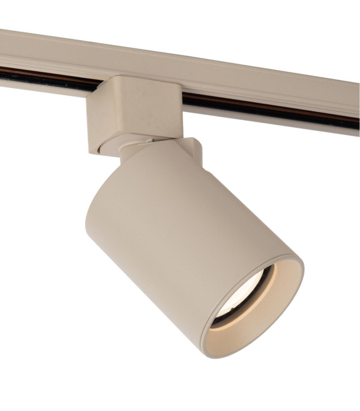 Lucide TRACK NIGEL Track spot - 1-circuit Track lighting system - 1xGU10 - Taupe (Extension)-1
