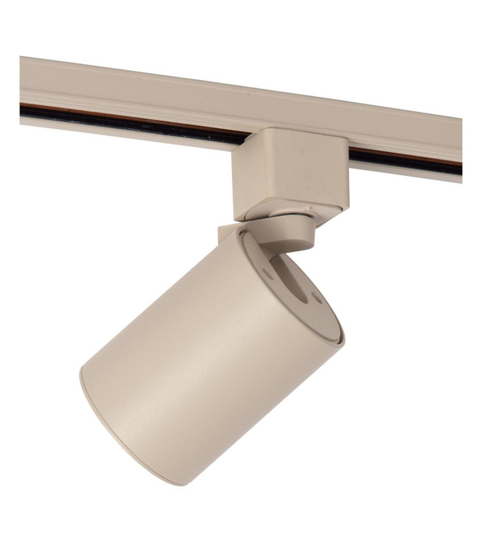 Lucide TRACK NIGEL Track spot - 1-circuit Track lighting system - 1xGU10 - Taupe (Extension)-3