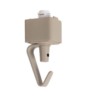 Lucide TRACK Pendant adapter - 1-circuit Track lighting system - Taupe (Extension)-1