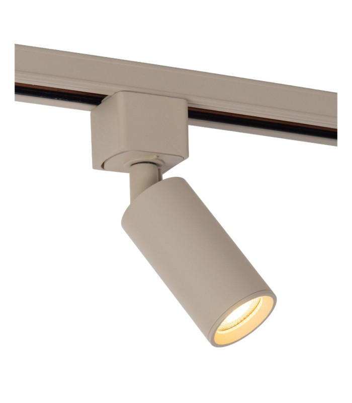 Lucide TRACK RITMO Track spot - 1-circuit Track lighting system - 1xGU10/MR11 - Taupe (Extension)-1