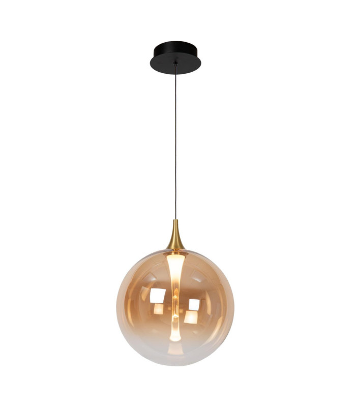 Lucide GISELA - Pendant light - Ø 30 cm - LED Dim. - 1x9.4W 2700K - Amber - Premium-1