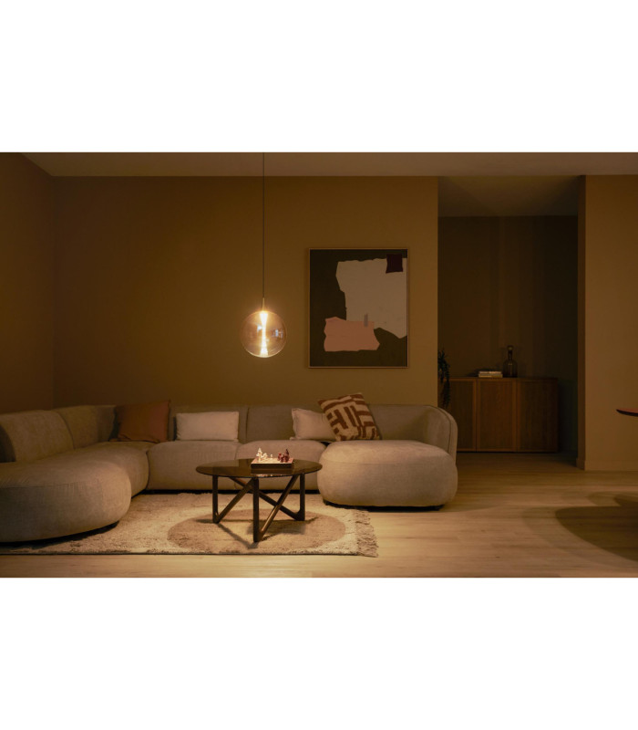 Lucide GISELA - Pendant light - Ø 30 cm - LED Dim. - 1x9.4W 2700K - Amber - Premium-4