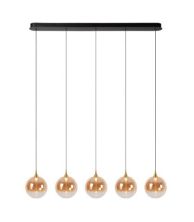 Lucide GISELA - Pendant light - LED Dim. - 5x4W 2700K - With replaceable LED module - Amber - Premium-1