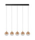 Lucide GISELA - Pendant light - LED Dim. - 5x4W 2700K - With replaceable LED module - Amber - Premium-2