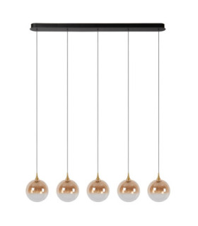 Lucide GISELA - Pendant light - LED Dim. - 5x4W 2700K - With replaceable LED module - Amber - Premium-2
