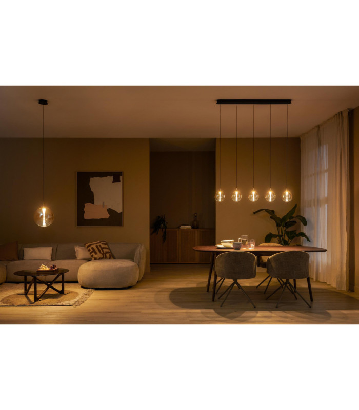 Lucide GISELA - Pendant light - LED Dim. - 5x4W 2700K - With replaceable LED module - Amber - Premium-8
