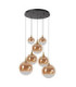 Lucide GISELA - Pendant light - Ø 84 cm - LED Dim. - 2700K - With replaceable LED module - Amber - Premium-2