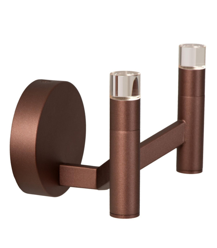 Lucide WELLINGTON - Wall light - LED Dim. - G9 - 2x3W 2700K - Coffee - Vibes-2