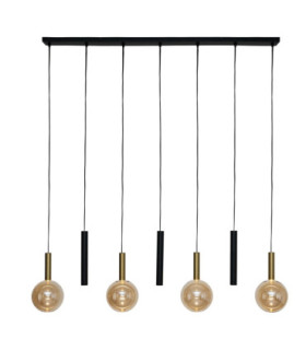 Lucide JOSIANE - Pendant light - 4xG9 - Black - Vibes-1