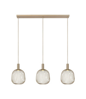 Lucide ESTEREL - Pendant light - 3xGU10 (MR11) - Taupe - Essential-1