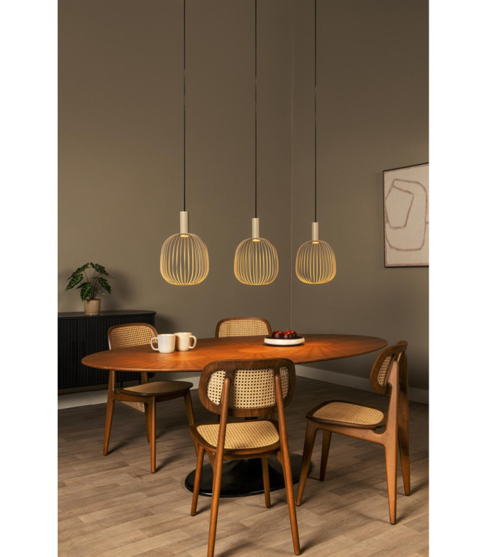 Lucide ESTEREL - Pendant light - 3xGU10 (MR11) - Taupe - Essential-3