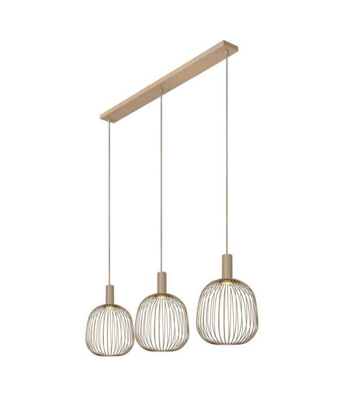 Lucide ESTEREL - Pendant light - 3xGU10 (MR11) - Taupe - Essential-8