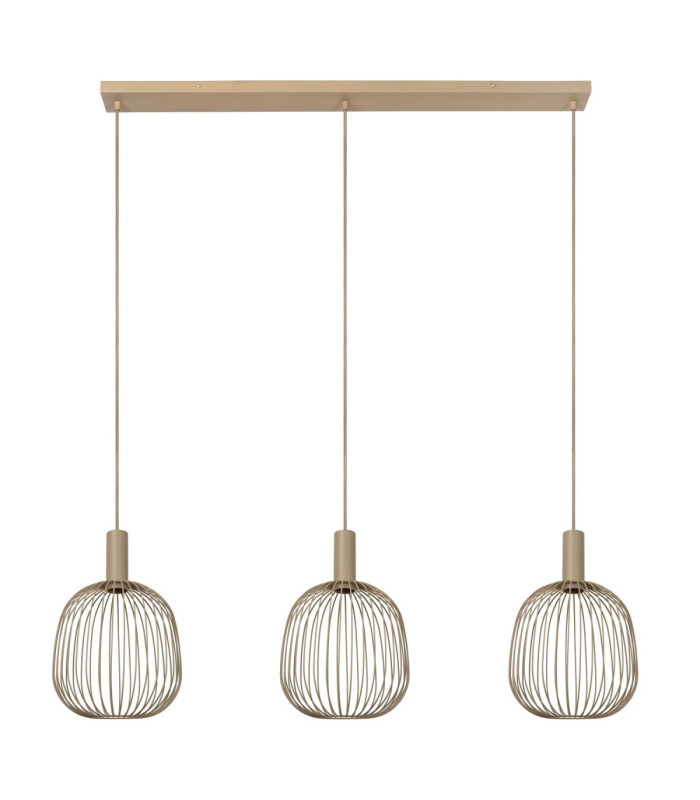 Lucide ESTEREL - Pendant light - 3xGU10 (MR11) - Taupe - Essential-2