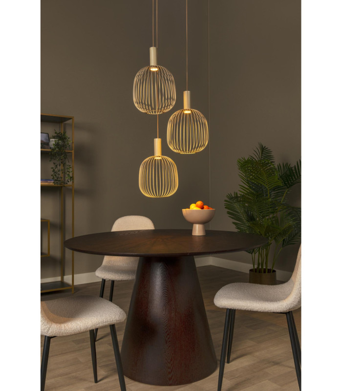 Lucide ESTEREL - Pendant light - 3xGU10 (MR11) - Taupe - Essential-4