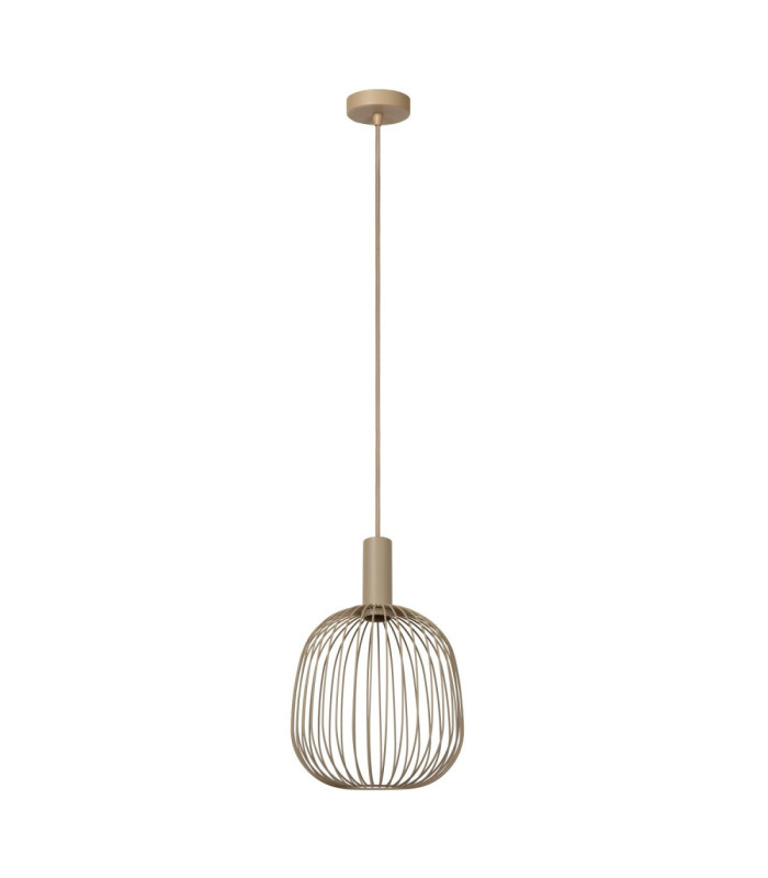 Lucide ESTEREL - Pendant light - Ø 25 cm - 1xGU10 (MR11) - Taupe - Essential-2