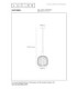 Lucide ESTEREL - Pendant light - Ø 25 cm - 1xGU10 (MR11) - Taupe - Essential-9