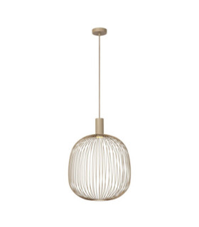 Lucide ESTEREL - Pendant light - Ø 40 cm - 1xGU10 (MR16) - Taupe - Essential-1