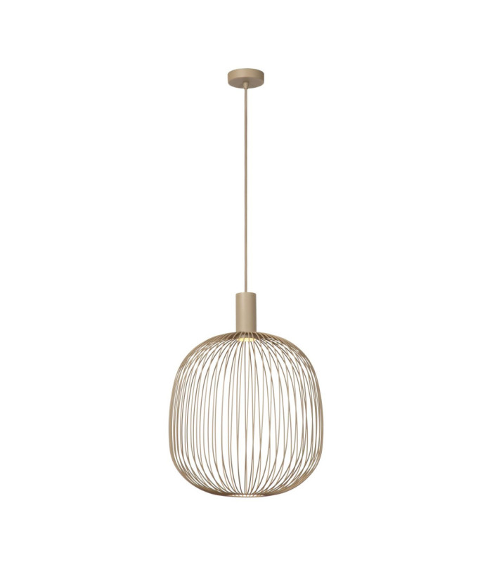 Lucide ESTEREL - Pendant light - Ø 40 cm - 1xGU10 (MR16) - Taupe - Essential-1