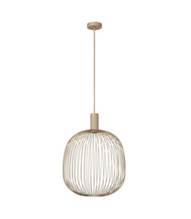 Lucide ESTEREL - Pendant light - Ø 40 cm - 1xGU10 (MR16) - Taupe - Essential-2