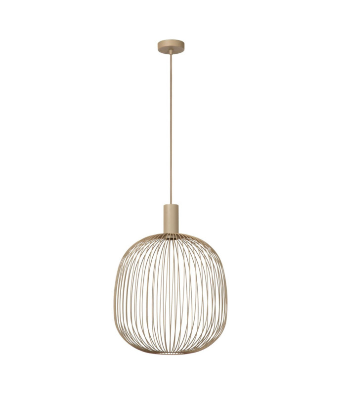 Lucide ESTEREL - Pendant light - Ø 40 cm - 1xGU10 (MR16) - Taupe - Essential-2