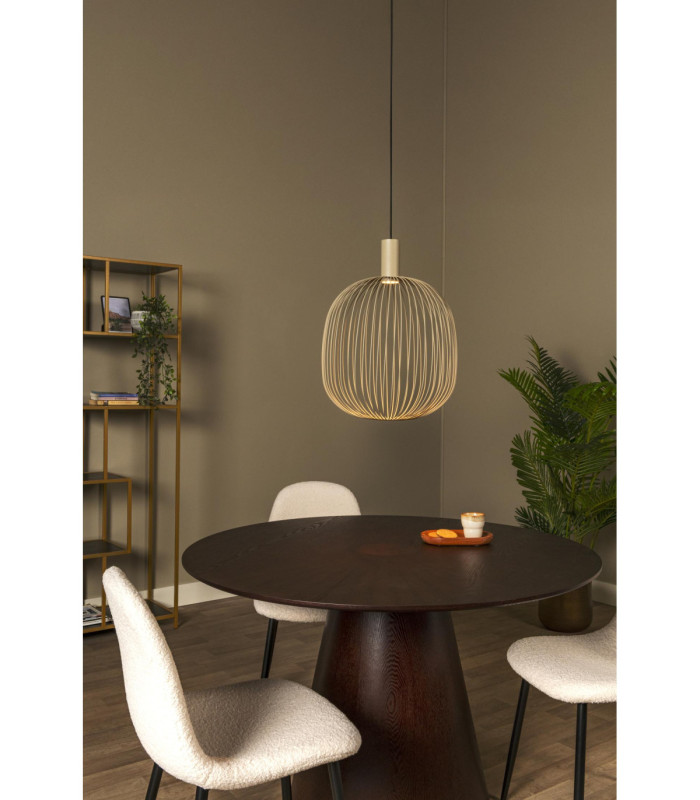 Lucide ESTEREL - Pendant light - Ø 40 cm - 1xGU10 (MR16) - Taupe - Essential-4