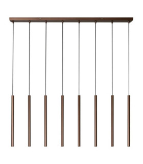 Lucide PHOENIX - Pendant light - LED Dim. - G9 - 8x3W 2700K - Coffee - Vibes-2