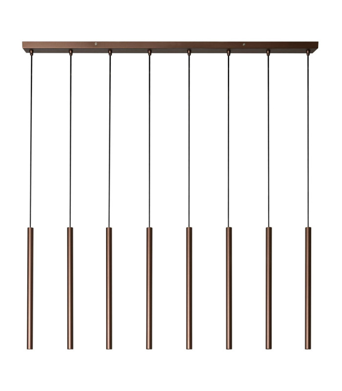 Lucide PHOENIX - Pendant light - LED Dim. - G9 - 8x3W 2700K - Coffee - Vibes-2