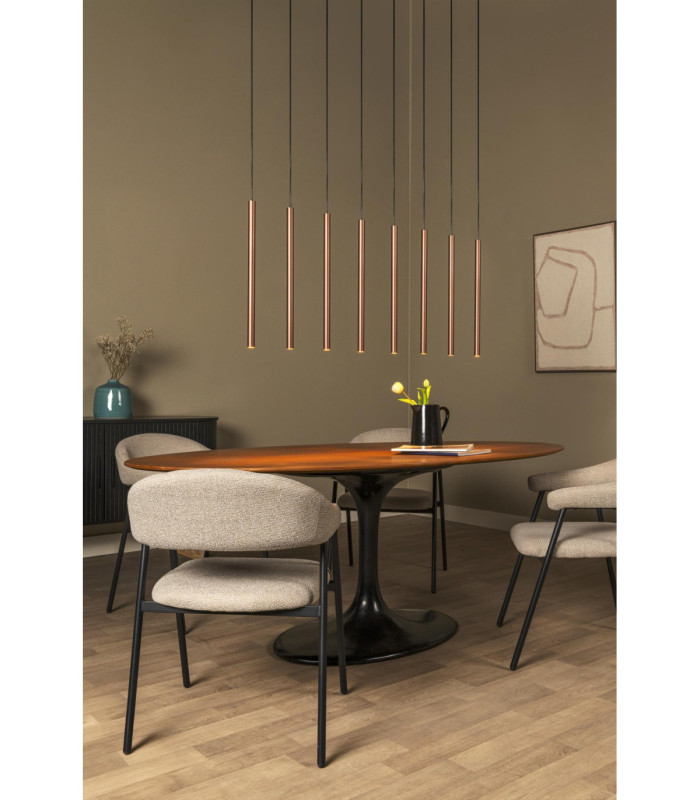 Lucide PHOENIX - Pendant light - LED Dim. - G9 - 8x3W 2700K - Coffee - Vibes-4