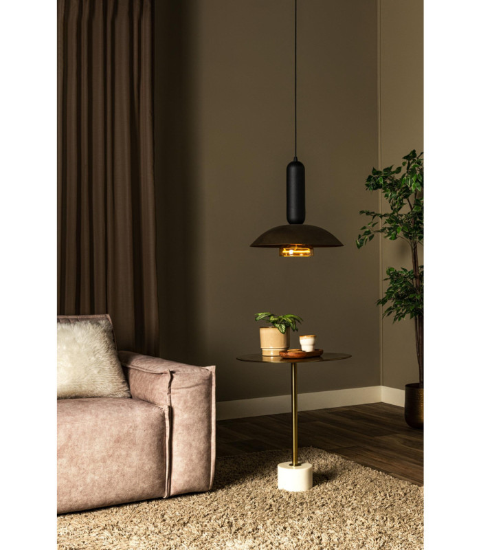 Lucide GRANTHAM - Pendant light - Ø 40 cm - 1xE27 - Coffee - Essential-4