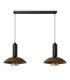 Lucide GRANTHAM - Pendant light - 2xE27 - Coffee - Essential-2
