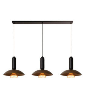 Lucide GRANTHAM - Pendant light - 3xE27 - Coffee - Essential-1