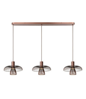 Lucide NIGELLA - Pendant light - 3xGU10 (MR16) - Coffee - Essential-1