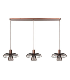 Lucide NIGELLA - Pendant light - 3xGU10 (MR16) - Coffee - Essential-2