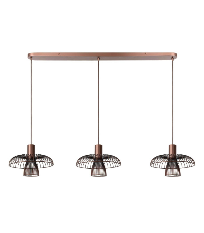 Lucide NIGELLA - Pendant light - 3xGU10 (MR16) - Coffee - Essential-2