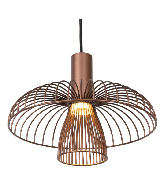 Lucide NIGELLA - Pendant light - 3xGU10 (MR16) - Coffee - Essential-3