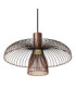 Lucide NIGELLA - Pendant light - Ø 40.5 cm - 1xGU10 (MR16) - Coffee - Essential-3
