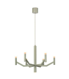 Lucide WELLINGTON - Pendant light - Ø 60 cm - LED Dim. - G9 - 2700K - Taupe - Vibes-1