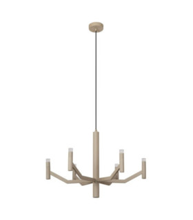 Lucide WELLINGTON - Pendant light - Ø 60 cm - LED Dim. - G9 - 2700K - Taupe - Vibes-2
