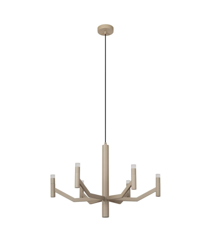 Lucide WELLINGTON - Pendant light - Ø 60 cm - LED Dim. - G9 - 2700K - Taupe - Vibes-2