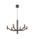 Lucide WELLINGTON - Pendant light - Ø 60 cm - LED Dim. - G9 - 2700K - Coffee - Vibes-1