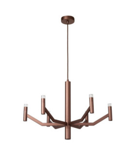 Lucide WELLINGTON - Pendant light - Ø 60 cm - LED Dim. - G9 - 2700K - Coffee - Vibes-2