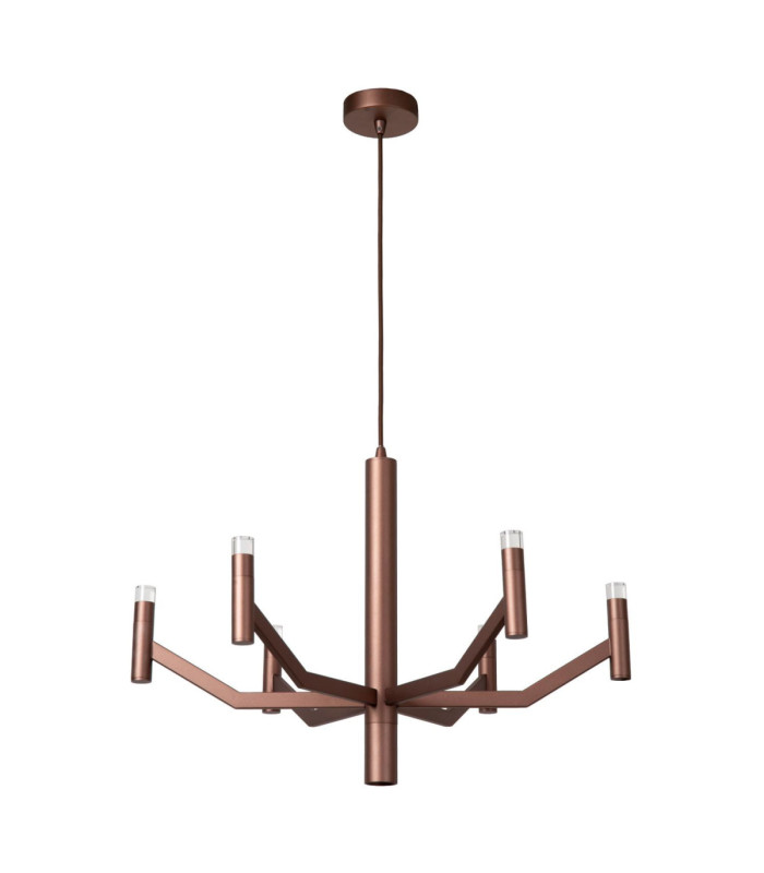 Lucide WELLINGTON - Pendant light - Ø 60 cm - LED Dim. - G9 - 2700K - Coffee - Vibes-2