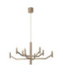 Lucide WELLINGTON - Pendant light - Ø 80 cm - LED Dim. - G9 - 2700K - Taupe - Vibes-6