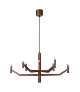 Lucide WELLINGTON - Pendant light - Ø 80 cm - LED Dim. - G9 - 2700K - Coffee - Vibes-2