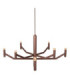 Lucide WELLINGTON - Pendant light - Ø 80 cm - LED Dim. - G9 - 2700K - Coffee - Vibes-3