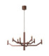 Lucide WELLINGTON - Pendant light - Ø 80 cm - LED Dim. - G9 - 2700K - Coffee - Vibes-6
