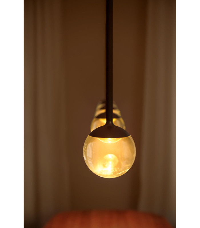 Lucide CALINA - Pendant light - LED Dim. - CCT - 5x8.2W 2200K/3300K - With replaceable LED module - Coffee - Premium-7